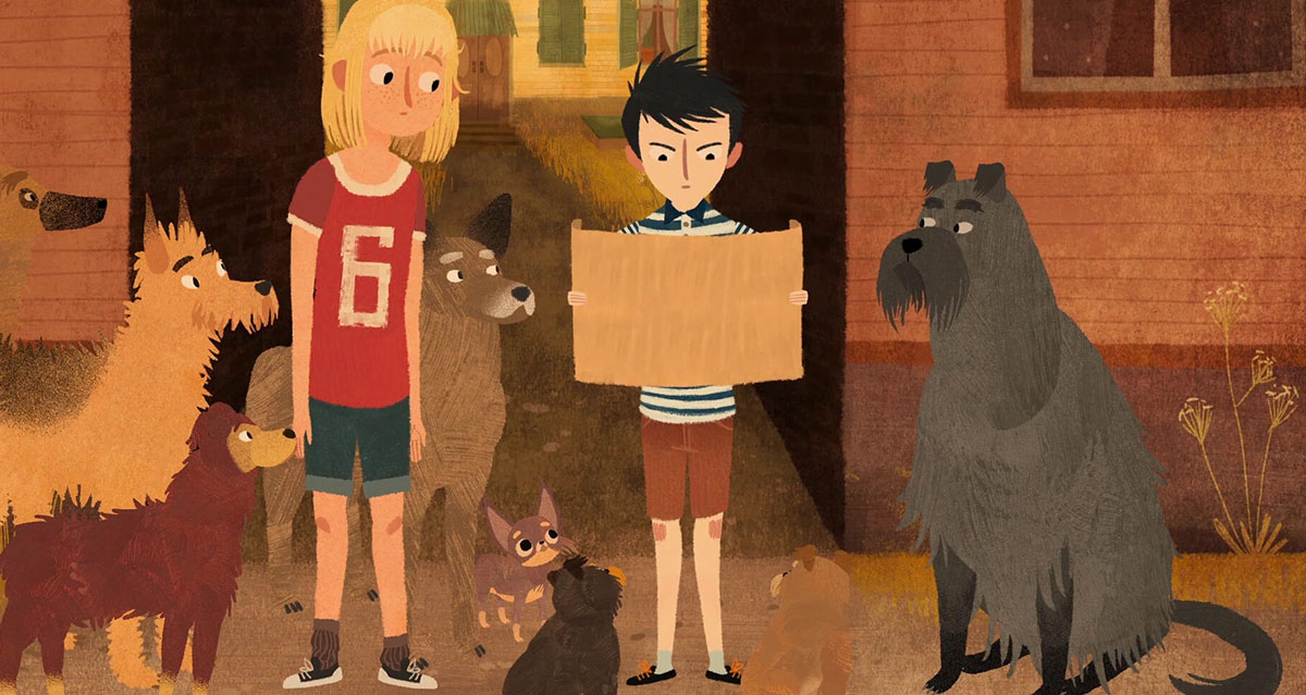 Fotograma de la pel·lícula “Jacob, Mimi i els gossos del barri”